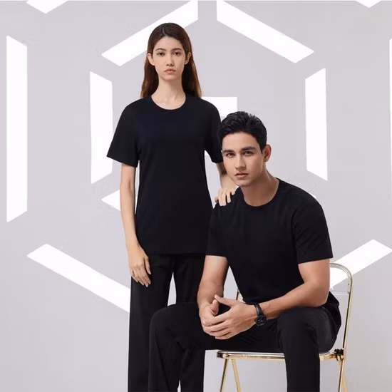 Venta al por mayor Camiseta premium personalizada Hombres Mujeres Unisex