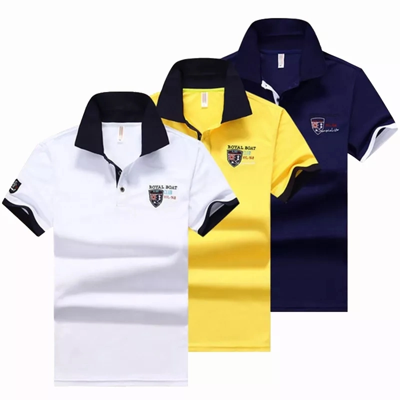 Pendek Lengan Polo Shirt Custom Embroidery Logo Plain Golf Polo Blank T Shirt Polo Shirts Men′ S Camisas