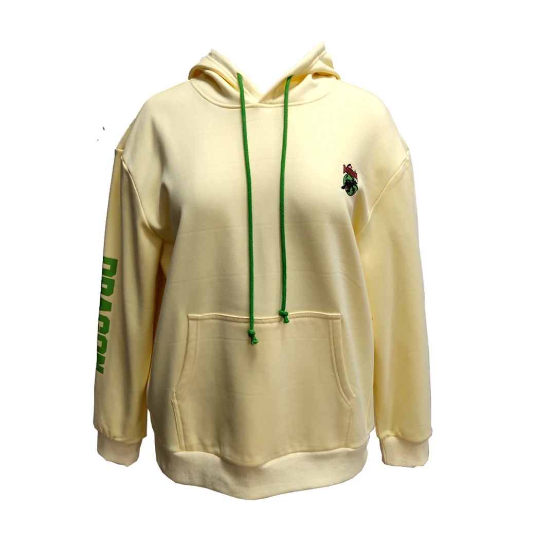 Women Sweatershirt in Compound Fleece with Kangroo Pocket at Front