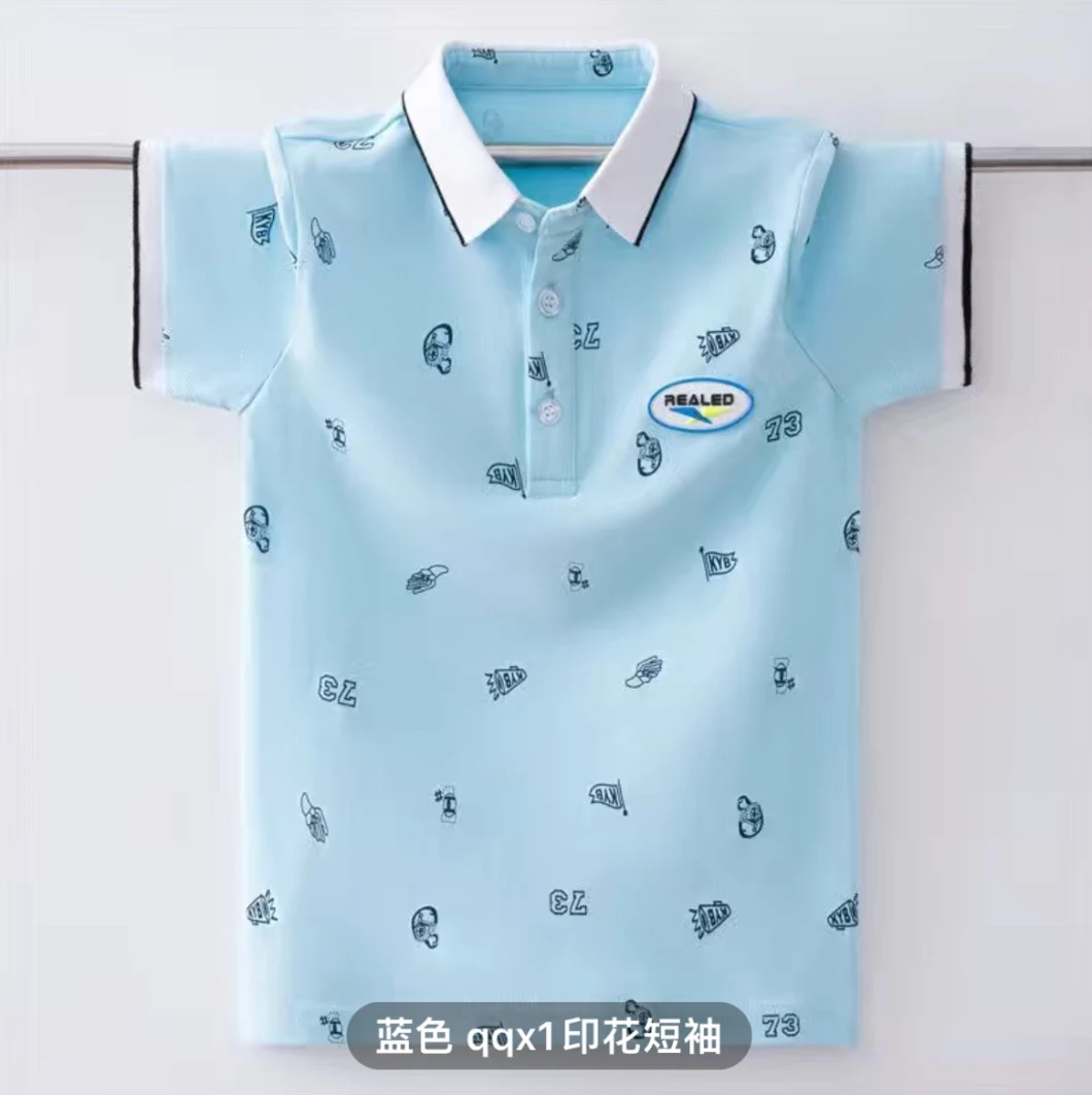 65 Kinds of Newest Design Kids Polo Shirt Item Number Kp8103 Summer Kids Polo Shirt