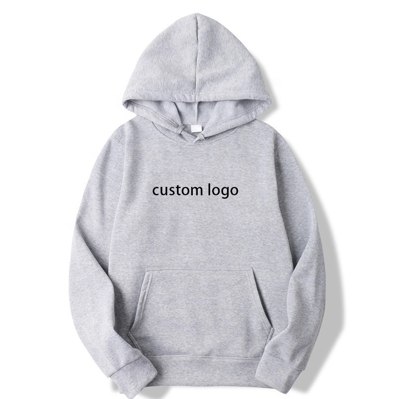 Long Sleeve Men′s Pullover Sweatshirt Custom Logo Silk Satin Lined Hoodie