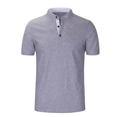 Camisa de polo de algodón delgada de blusa de hombre de moda de verano personalizada