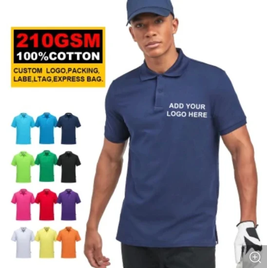 Polo personalizado para hombre, ropa de diseñador al por mayor, estampado liso, bordado, publicidad, ropa de talla grande, suelto, en blanco, para mujer, camiseta Polo Unisex (QH8005)