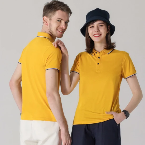 Camisetas de polo de manga corta unisex Ropa de gimnasia lisa de primera calidad, camiseta de golf con cuello de logotipo personalizado Camisetas de tenis ajustadas para hombres y mujeres